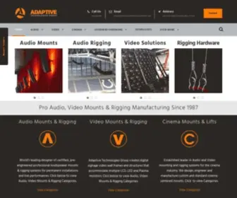 Adaptivetechnologiesgroup.com(Audio, Video Mounts & Rigging) Screenshot