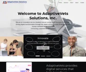 Adaptivevets.com(Front page) Screenshot
