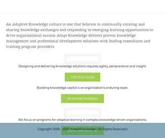 Adaptknowledge.com(Adapt Knowledge) Screenshot