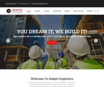 Adaptsengineers.com(MEP Consulting & Contracting Company) Screenshot
