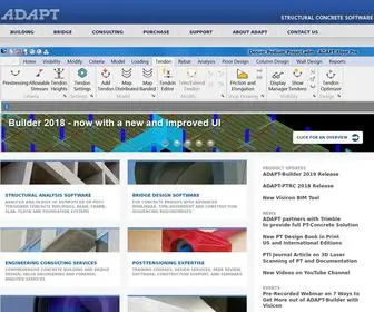 Adaptsoft.com(Post-Tensioning and Reinforced Concrete Structural Analysis Software for Building and Bridge Design ADAPT Corporation) Screenshot