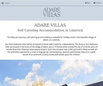 Adarevillas.com(Luxury Self Catering Villas Limerick) Screenshot