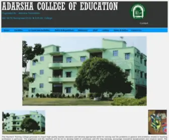 Adarshacollege.in(Adarsha Colle of Education) Screenshot