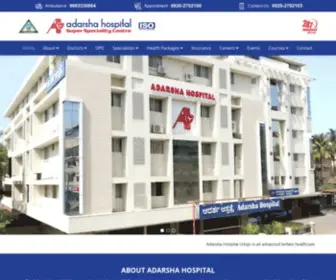 Adarshahospital.com(Adarsha Hospital) Screenshot