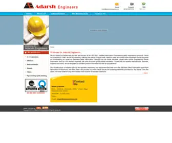 Adarshengineers.in(Adarsh Engineers) Screenshot