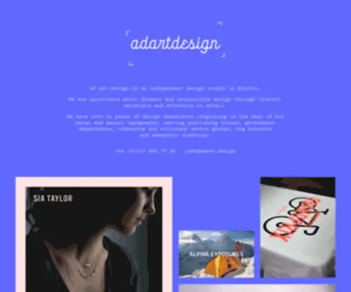 Adartdesign.co.uk(Graphic Design Bristol) Screenshot