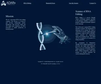 Adarx.com(Messenger RNA Targeting) Screenshot
