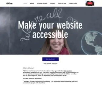 Adascan.com(Accessibility) Screenshot