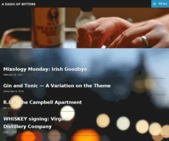 Adashofbitters.com(A Dash of Bitters) Screenshot