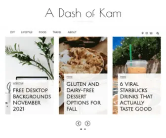 Adashofkam.com(A Lifestyle Blog) Screenshot