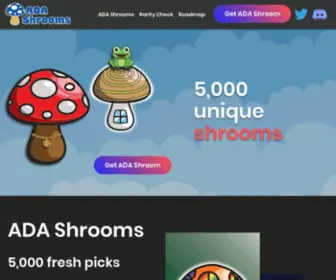 Adashroomsnft.com(ADA Shrooms) Screenshot