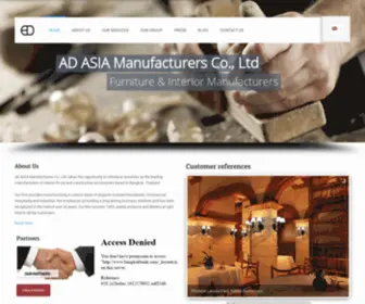 Adasiamanufacturers.com(Furniture & Interior ManufacturerAD ASIA Manufacturers Co) Screenshot