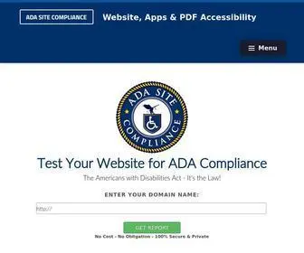 Adasitecompliance.com(ADA Website Compliance) Screenshot