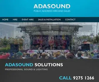 Adasound.com.au(Audio Visual Perth) Screenshot