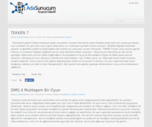 Adasunucum.com(Ada Sunucum) Screenshot