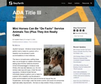 Adatitleiii.com(ADA Title III News & Insights) Screenshot