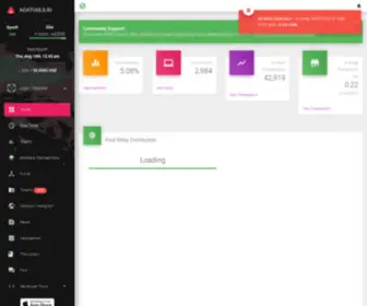 Adatools.io(Cardano dashboard) Screenshot