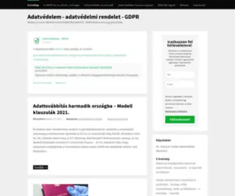 Adatvedelmirendelet.hu(Adatvedelmirendelet) Screenshot