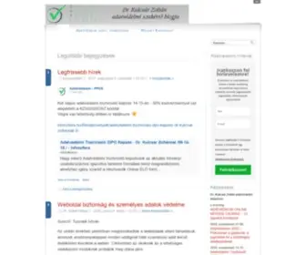 Adatvedelmiszakerto.hu(ADATVÉDELEM) Screenshot