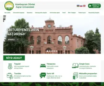 Adau.edu.az(AZƏRBAYCAN) Screenshot