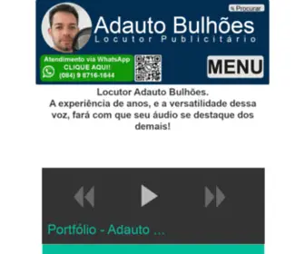 Adautobulhoes.com.br(Adauto Bulhões locutor) Screenshot