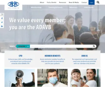 Adavb.com.au(Australian Dental Association Victorian Branch Inc) Screenshot