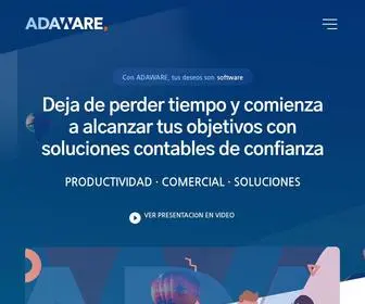 Adaware.mx(ADAWARE, asesores de las mejores soluciones contables y administrativas) Screenshot