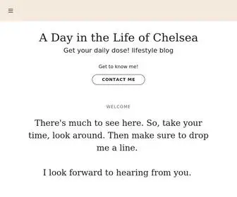 Adayinthelifeofchelsea.com(Lifestyle Blog) Screenshot