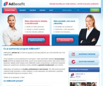 Adbenefit.cz(Affiliate program) Screenshot