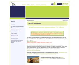 Adberlin.com(Ambulante dienste e.V) Screenshot