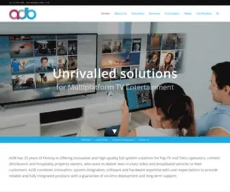 AdbGlobal.com(Solutions for TV and Broadband) Screenshot