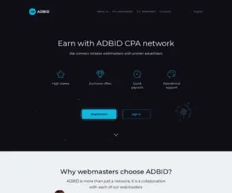 Adbid.biz(ADBID) Screenshot