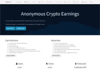 Adbitcoin.co(Home) Screenshot