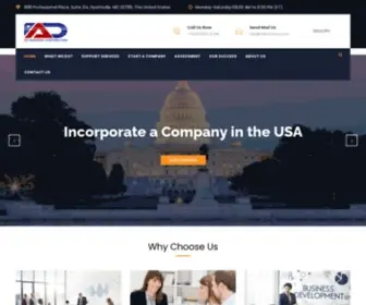 Adbizcorp.com(US Visa) Screenshot