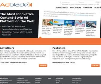 Adblade.com(Adblade) Screenshot