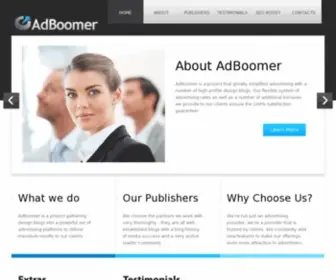 Adboomer.com(Design Blogs Advertising Platform) Screenshot