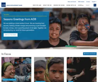 ADB.org(The Asian Development Bank (ADB)) Screenshot