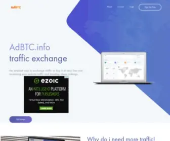 ADBTC.info(The Free Bitcoin Advertising Network) Screenshot