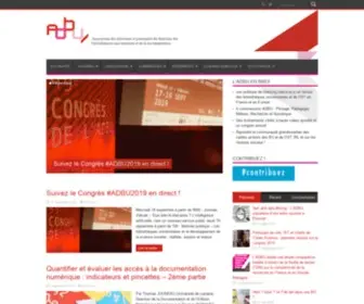 Adbu.fr(Bibliothèques universitaires) Screenshot