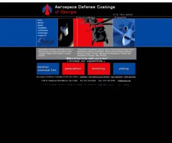 ADC-GA.com(Aerospace Defense Coatings) Screenshot