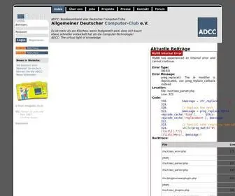 ADCC-Ev.de(Allgemeiner Deutscher Computer) Screenshot