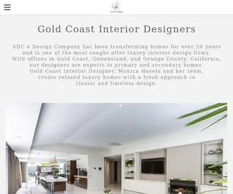 AdCDesign.com.au(Gold Coast Interior Designers) Screenshot