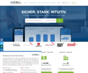 Adcell.de(Das Partnerprogramm und Affiliate Netzwerk) Screenshot