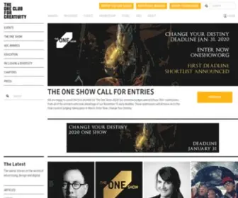 AdcGlobal.org(The One Club for Creativity) Screenshot