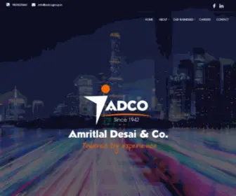 Adcogroup.in(Amritlal Desai & Co) Screenshot