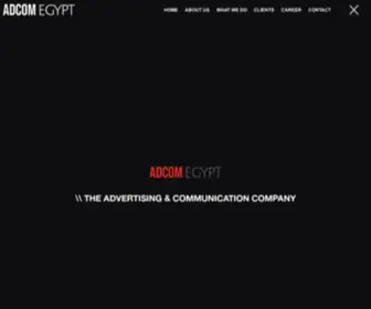 Adcom-Egypt.com(ADCOM EGYPT The Advertising & Communications Company) Screenshot