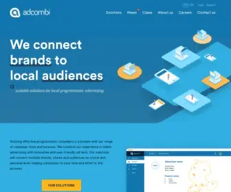 Adcombi.com(Local Programmatic Advertising at Any Scale) Screenshot