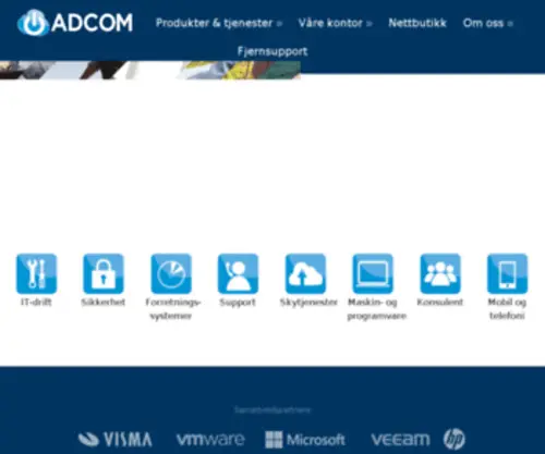 Adcomdata.no(Adcom) Screenshot