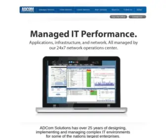 Adcomsolutions.com(Simplified Network Management) Screenshot