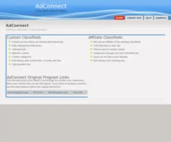 Adconnect.com(A Classified Service Provider) Screenshot